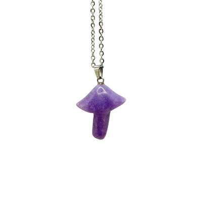 Parasol Mushroom Gemstone Necklace