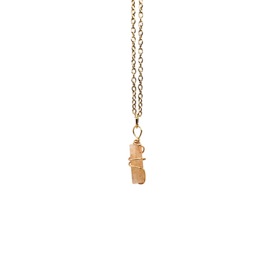 Wire Wrap Gemstone Necklace