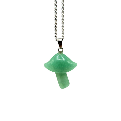 Parasol Mushroom Gemstone Necklace