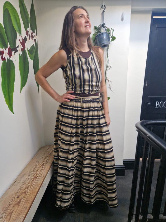 Full Skirt with belt and pockets (click to see 3 different prints!)