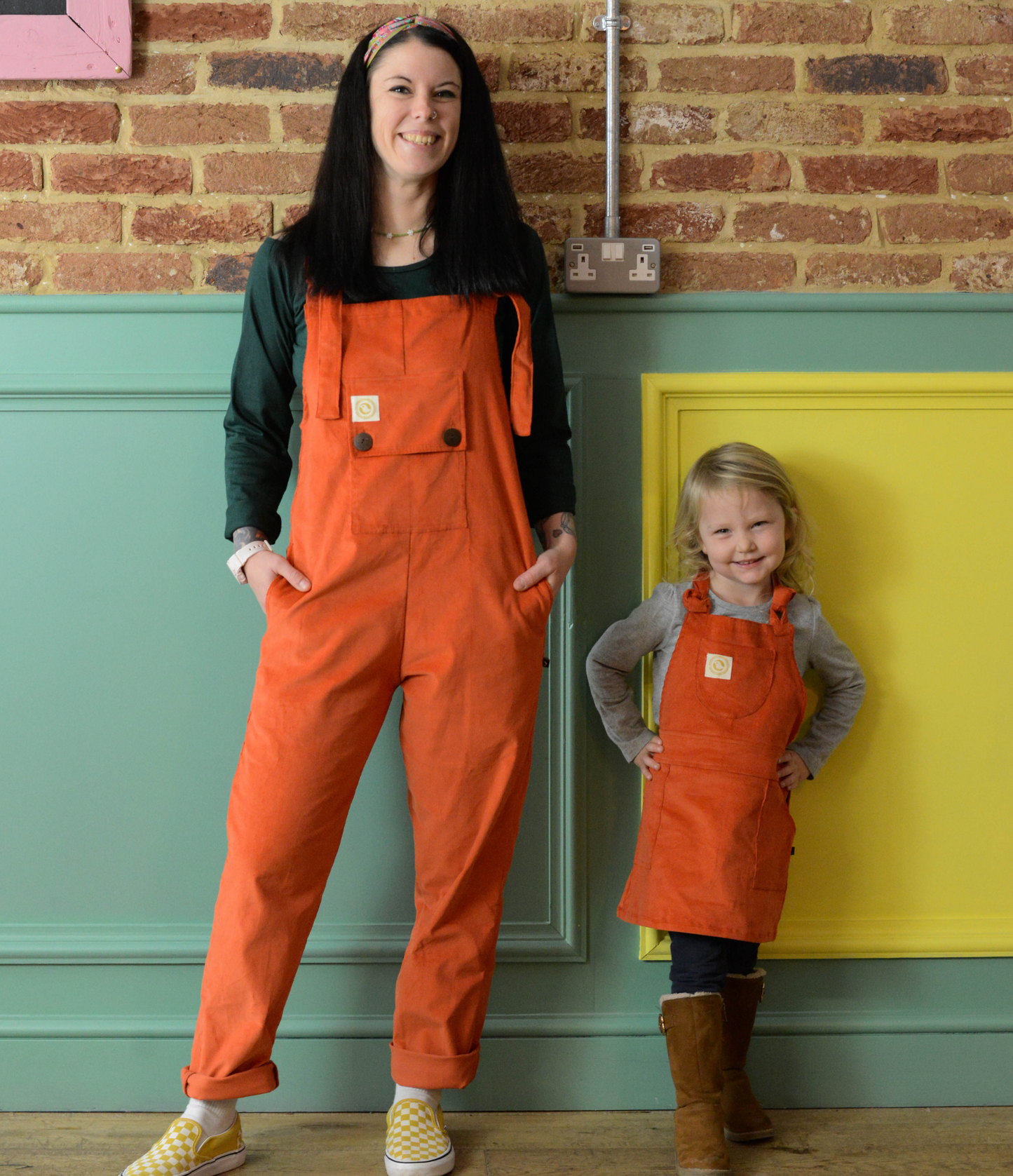 Kids Organic Cord Pinafore