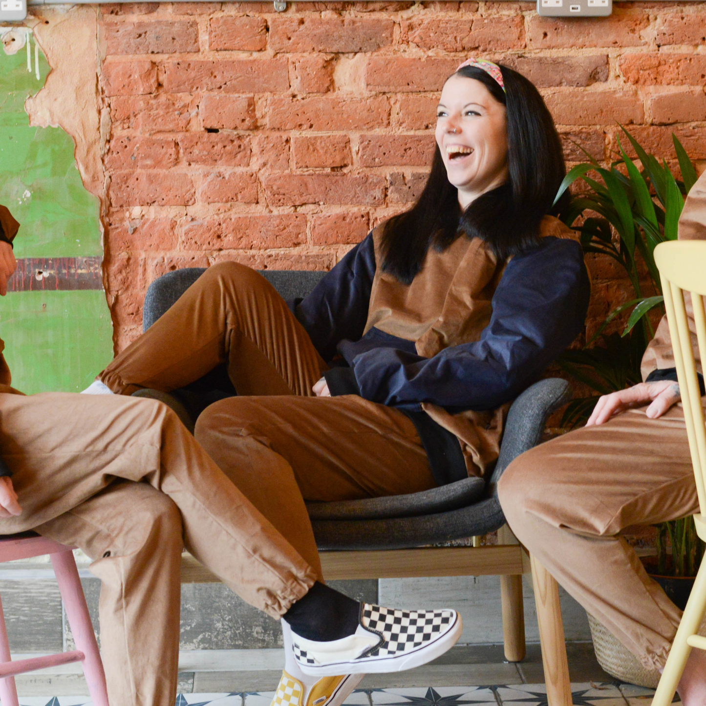 Organic Cord Two Tone Hoodies