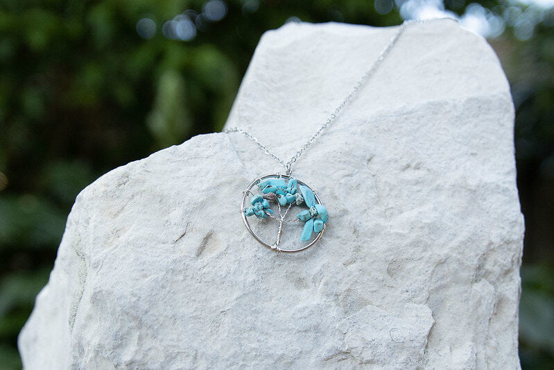 Tree of Life Necklace - Various Gemstones