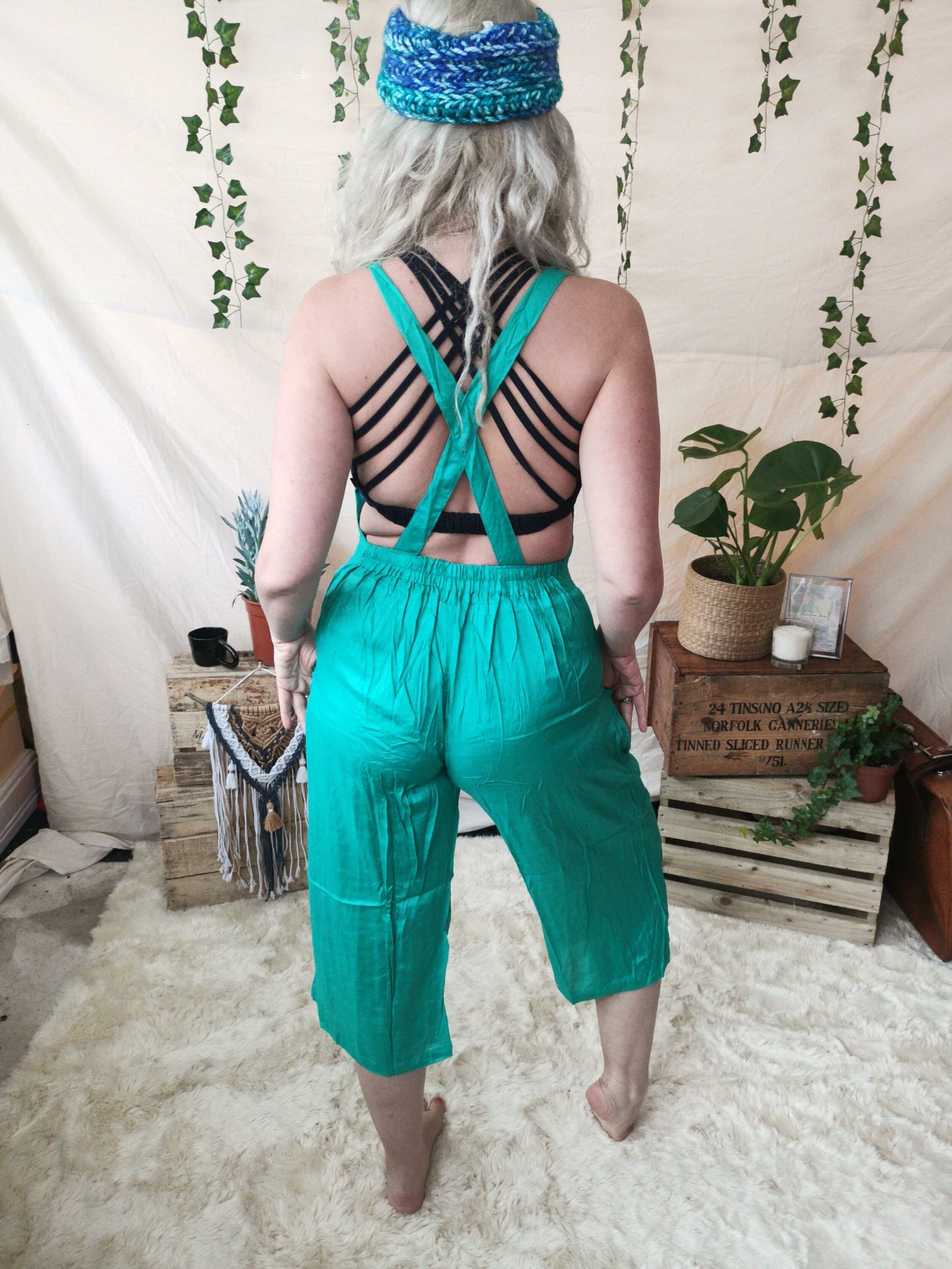 Rayon 3/4 Dungarees