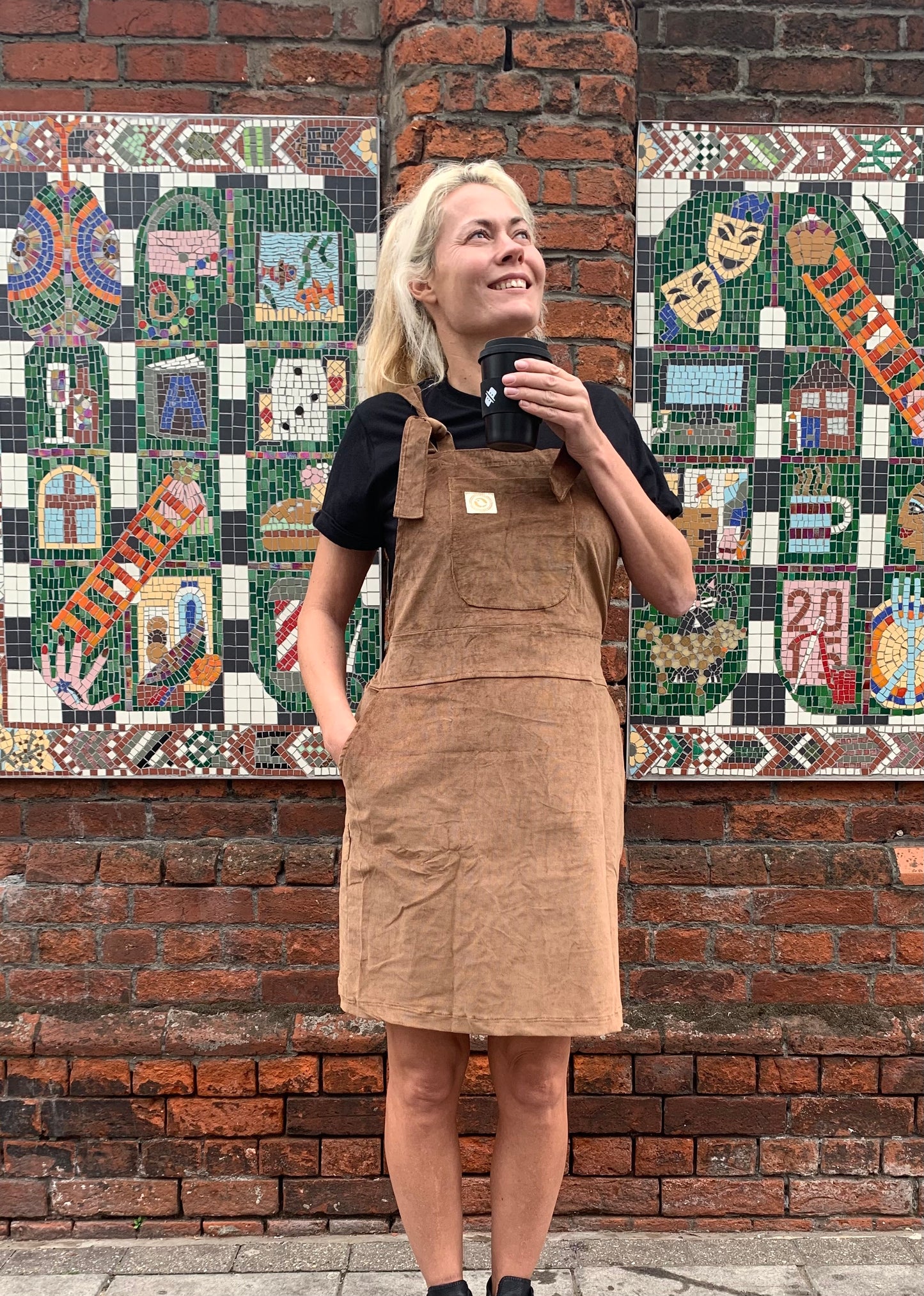 Organic Cord Pinafore
