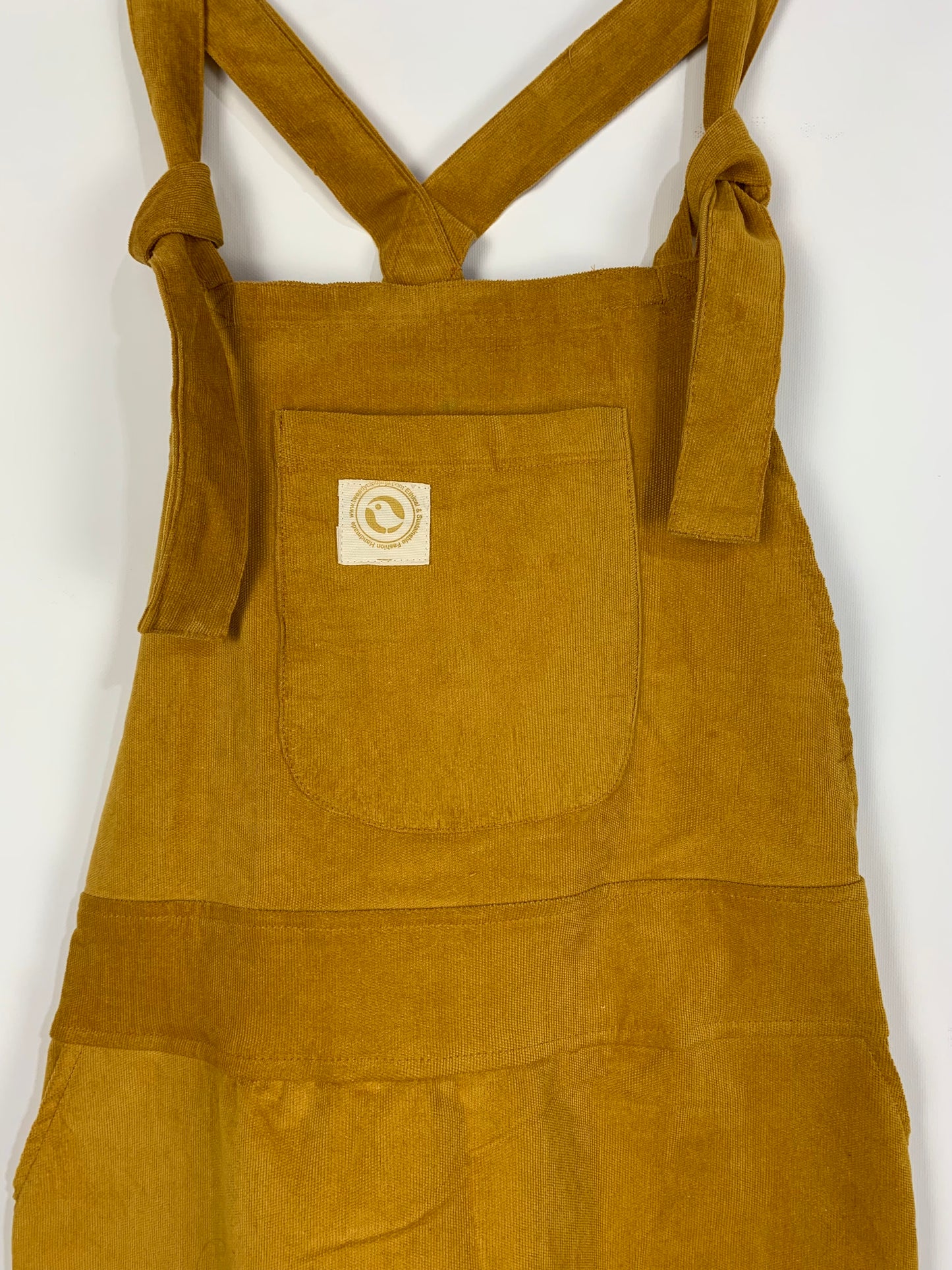 Kids Organic Cord Pinafore