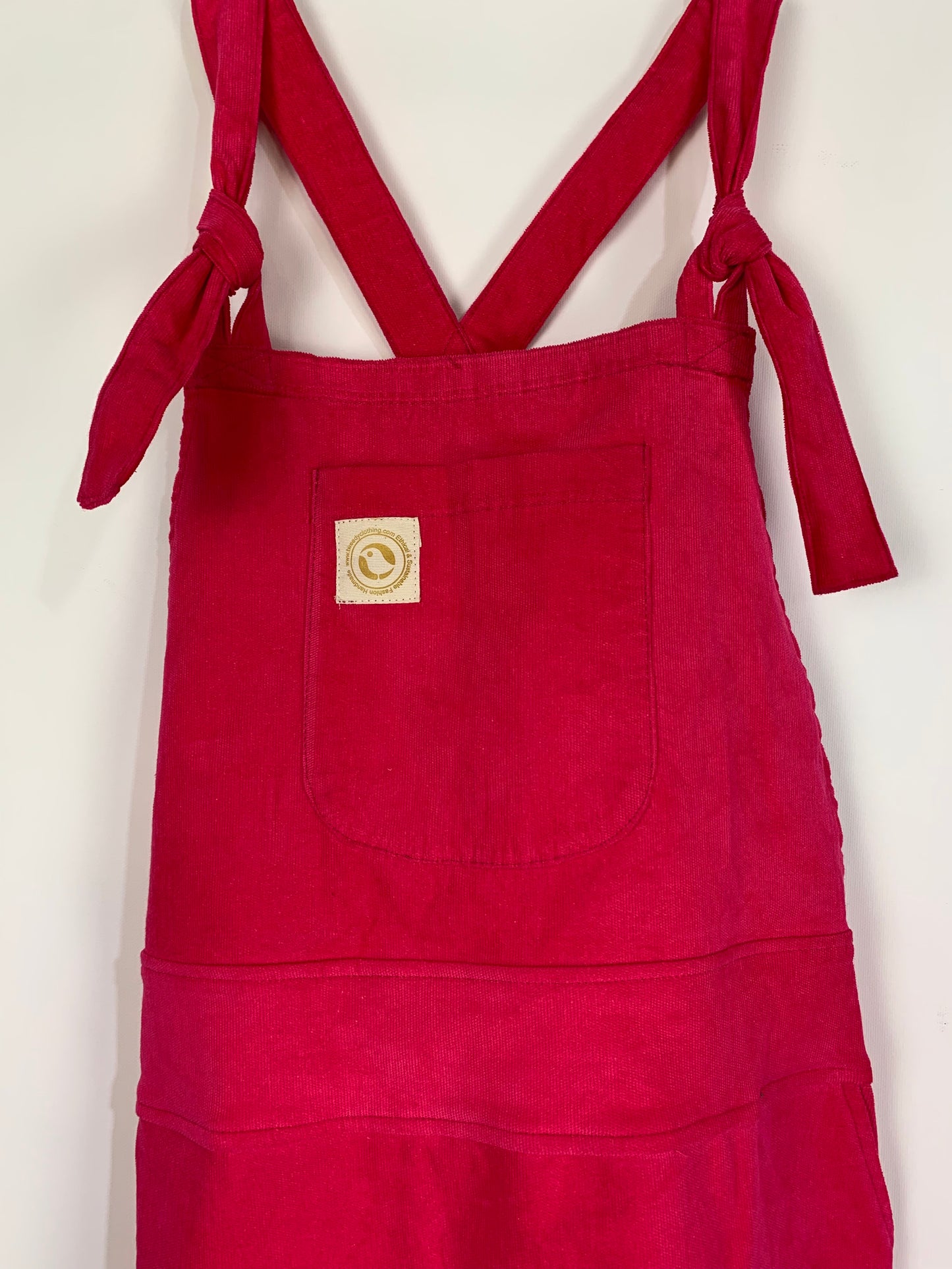 Kids Organic Cord Pinafore