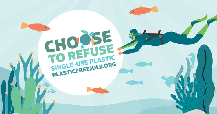 Plastic Free July - Easy ways to help you and your children to reduce plastic usage.