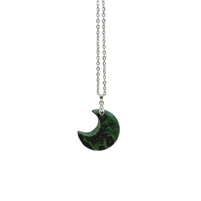 Large Moon Gemstone Pendant