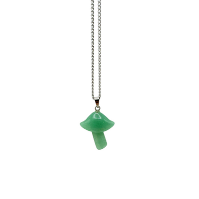 Parasol Mushroom Gemstone Necklace