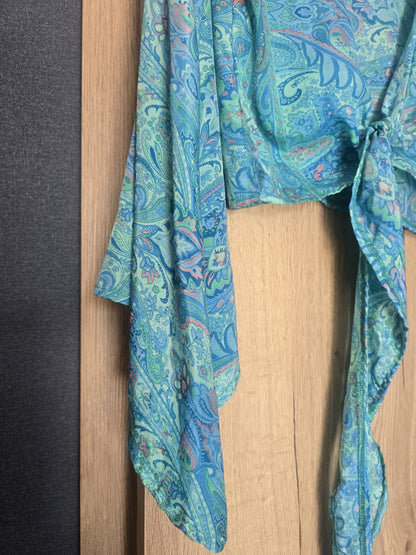 Love top in Blue Bird Print (Pre loved)
