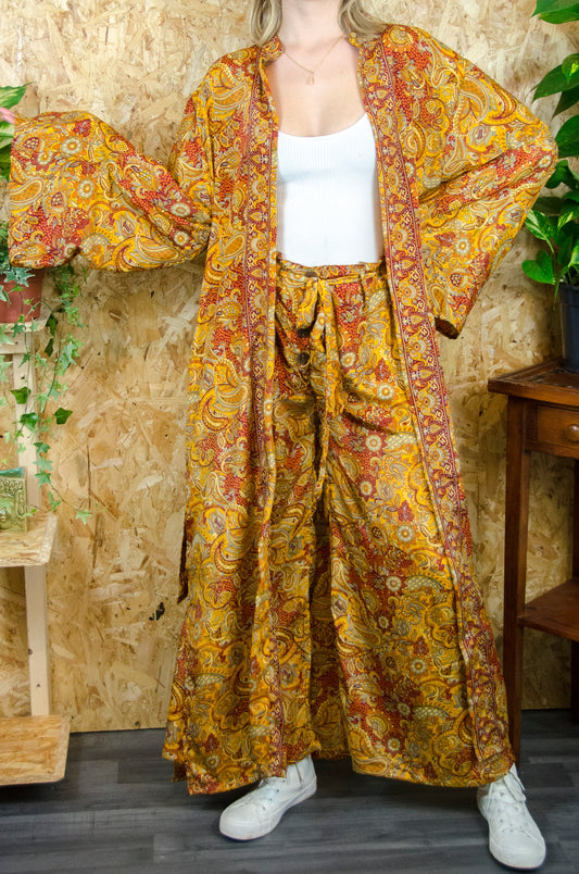 Sunflower Long Kimono