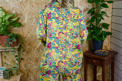 Pineapple Paradise Short Kimono