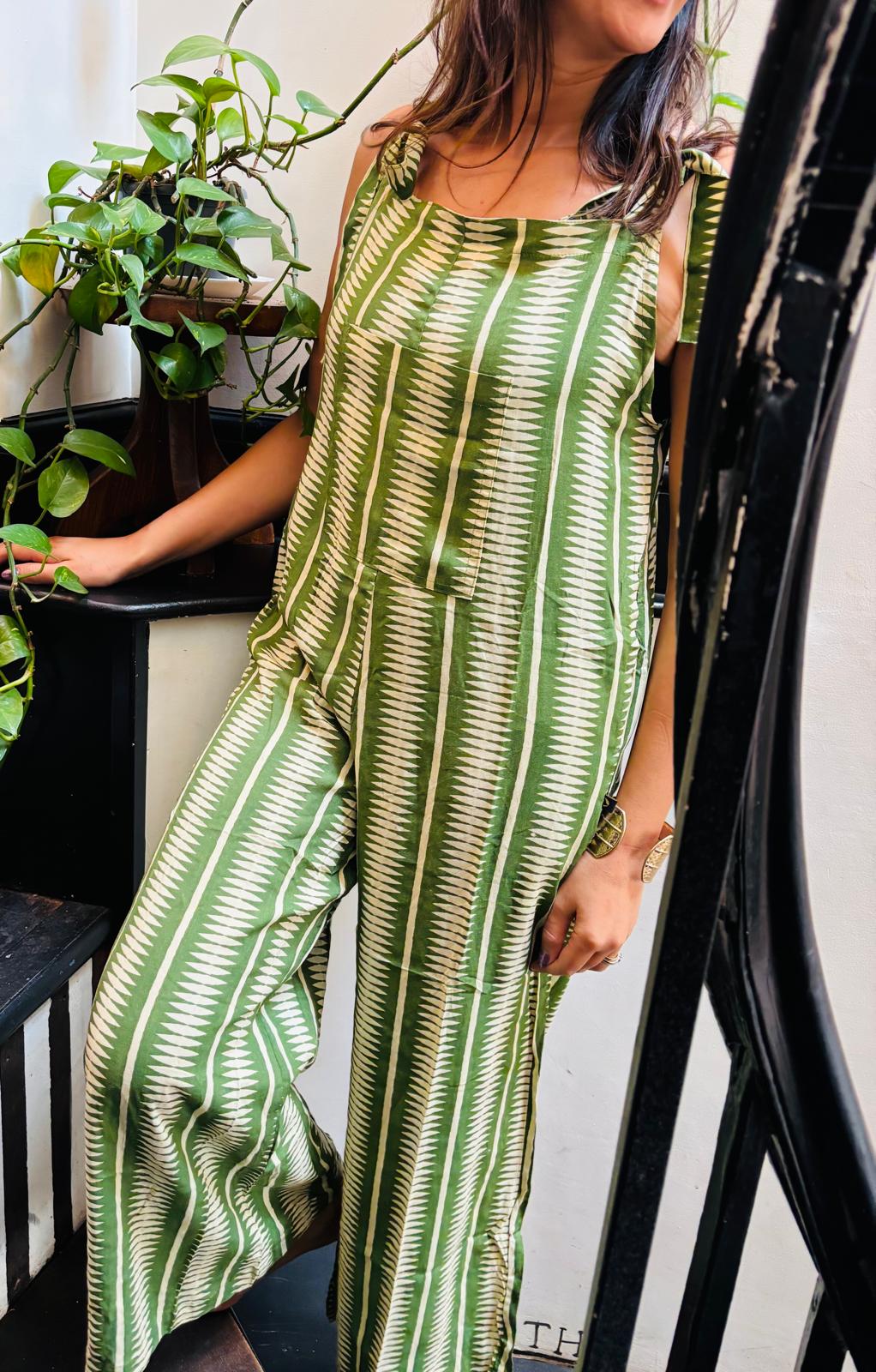 Organic Rayon 3/4 Length Dungarees