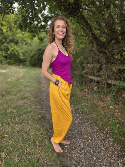 Organic Cotton 'Joggers' in Yellow