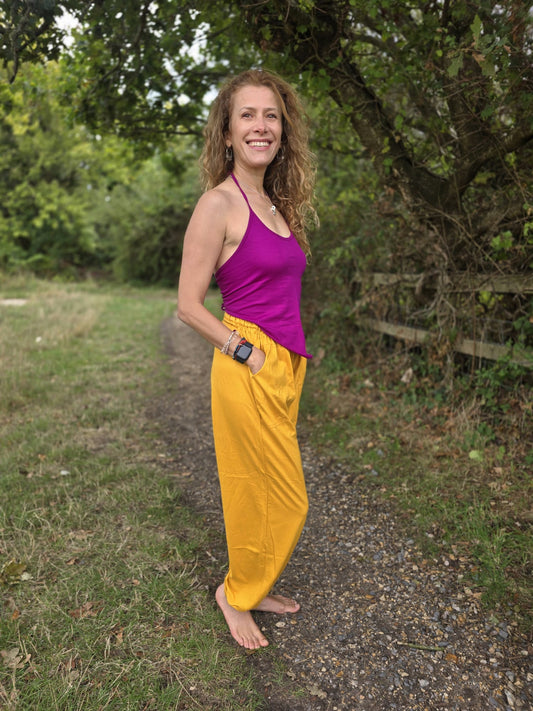 Organic Cotton 'Joggers' in Yellow