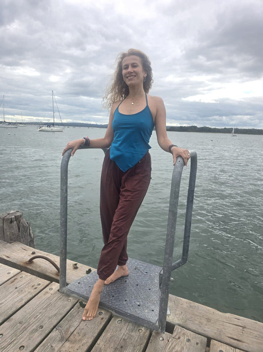 Organic Cotton 'Joggers' in Brown