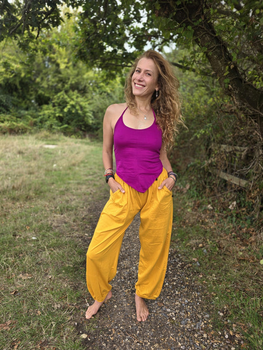 Organic Cotton 'Joggers' in Yellow