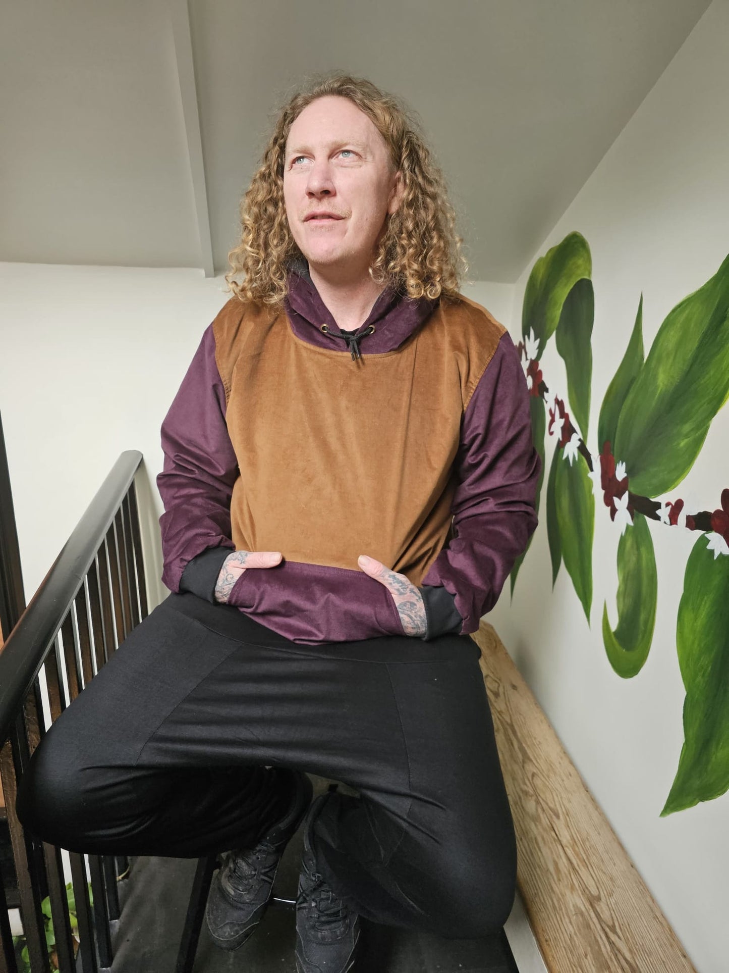 Two Tone Organic Corduroy Hoodie