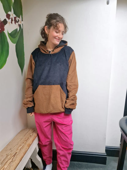 Two Tone Organic Corduroy Hoodie