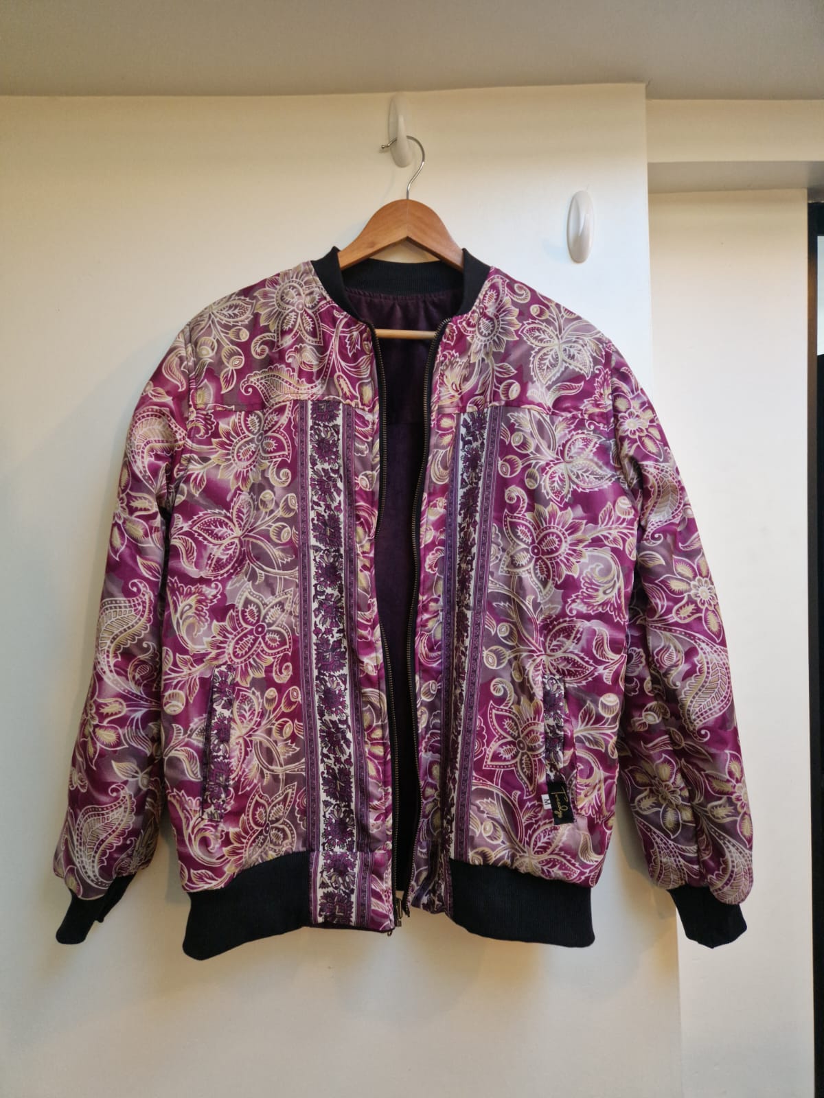 Reversible Jacket (Purple/Purple flower)
