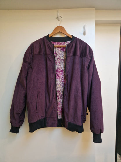 Reversible Jacket (Purple/Purple flower)