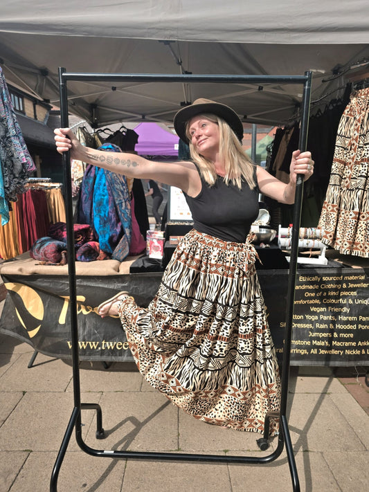 Full Skirt with belt and pockets (click to see 3 different prints!)