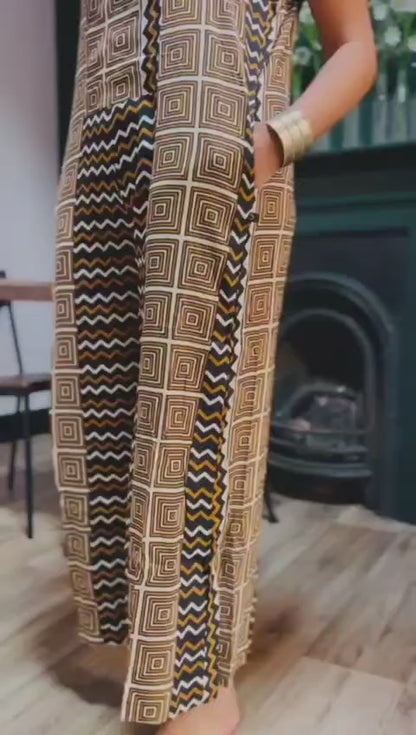 Organic Rayon 3/4 Length Dungarees