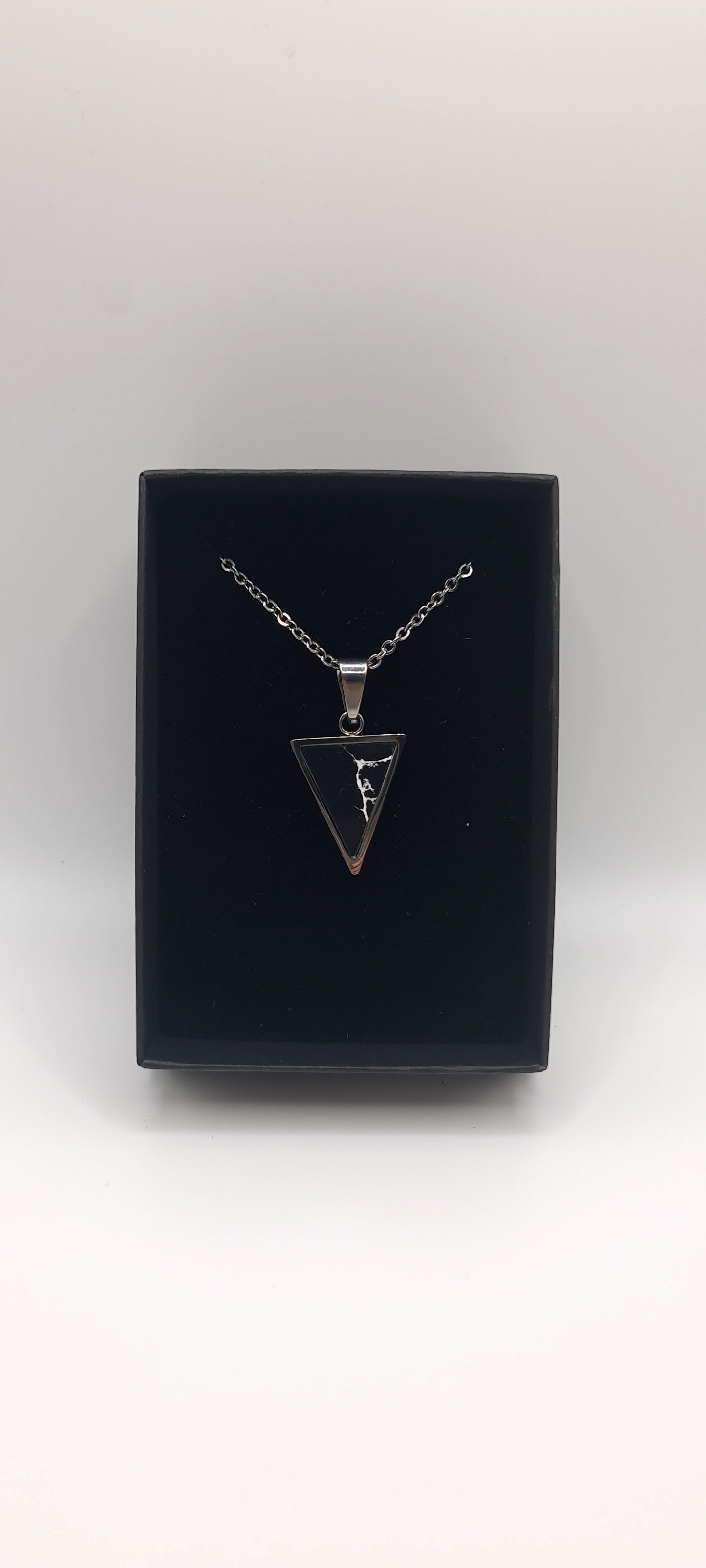 Obsidian Triangle Pendant