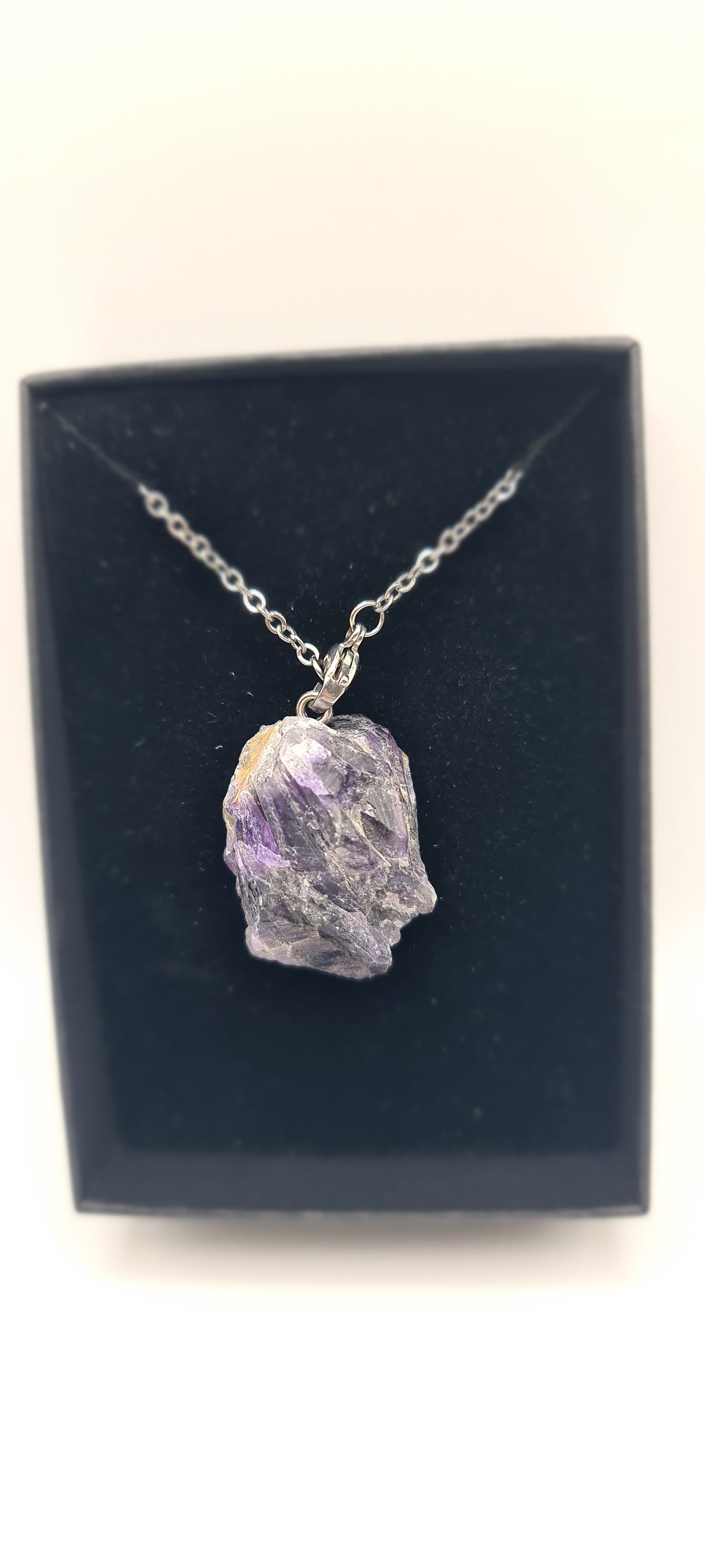 Large Raw Amethyst Necklace
