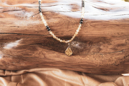 Teardrop Gemstone Necklace