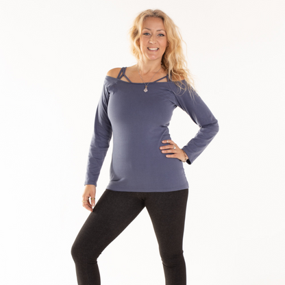 Criss Cross Long Sleeved Top