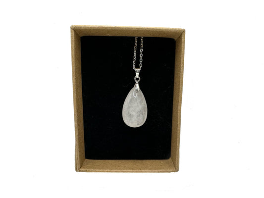 Clear Quartz Teardrop Pendant